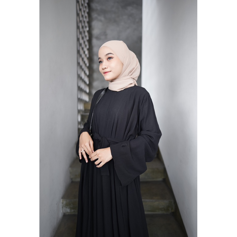 FARA SET ABAYA 2in1 CANTIK KEKINIAN ELEGAN SIMPLE OVERSIZED