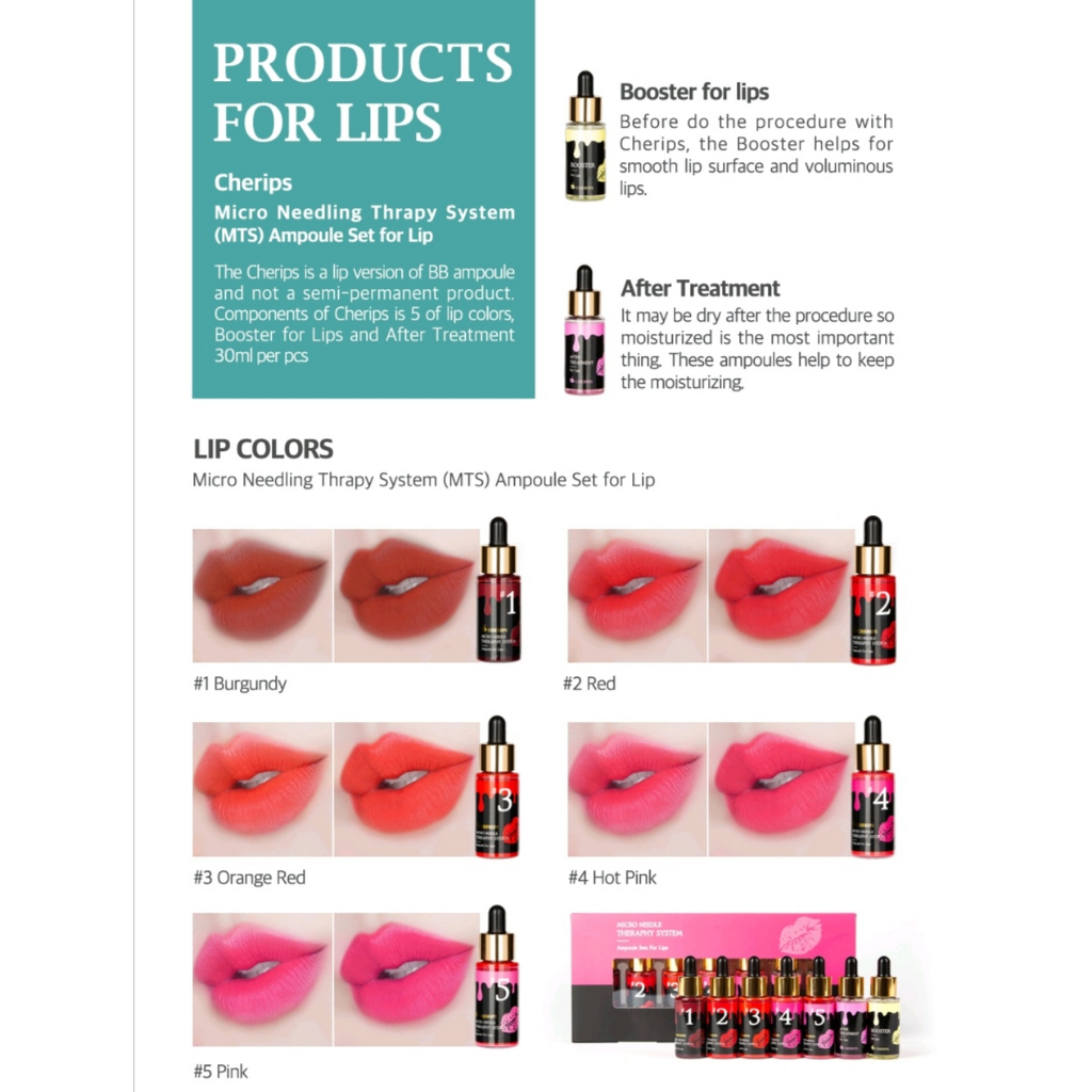 Stayve cherips for lips semi permanent/ FULL BOX/ SHARE IN JAR