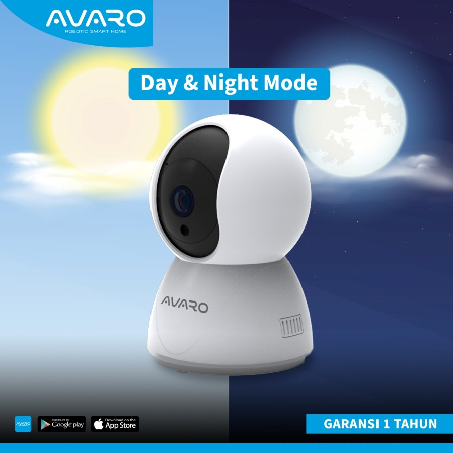 AVARO CT01 Smart IP Camera CCTV WiFi 360 Pan Tilt Indoor Garansi Resmi