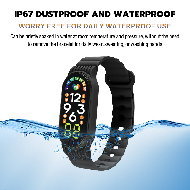 【COD】Viqoo Sports Jam Tangan LED Digital Pria Wanita Touch Screen Electronic Fashion Waterproof Watch - M7a