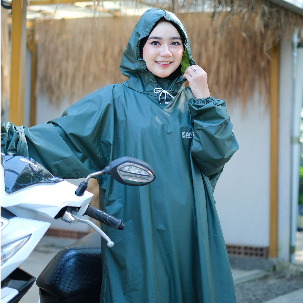 JAS HUJAN GAMIS WANITA MUSLIMAH MURAH KUAT TEBAL ELASTIS TAHAN AIR PREMIUM