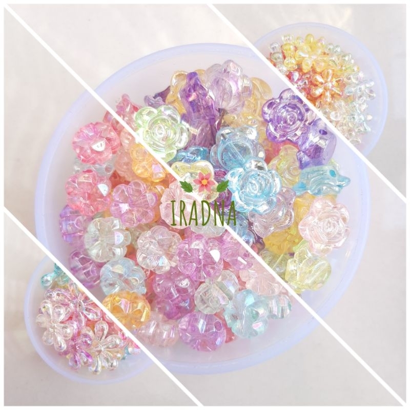 (10gr) Manik Mote Bening AB Warna Bunga