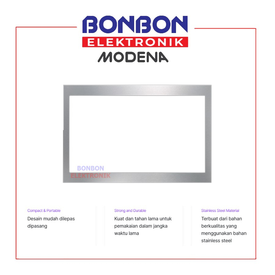Modena Built In Frame FM 3000 / FM3000 Frame Microwave Stainless Steel