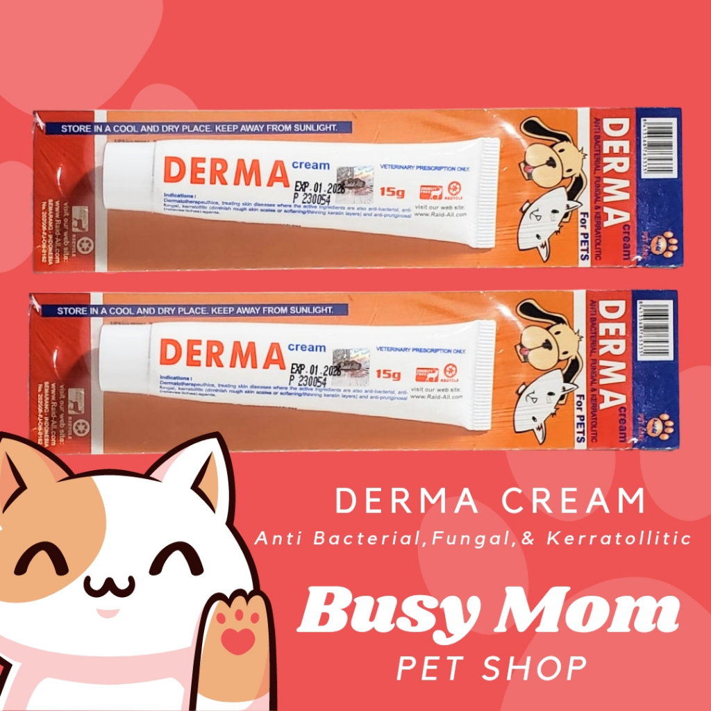 Scabies Cream 15g Derma Cream 15g Obat Salep Kulit Jamur Gatal Kucing Anjing 15 g