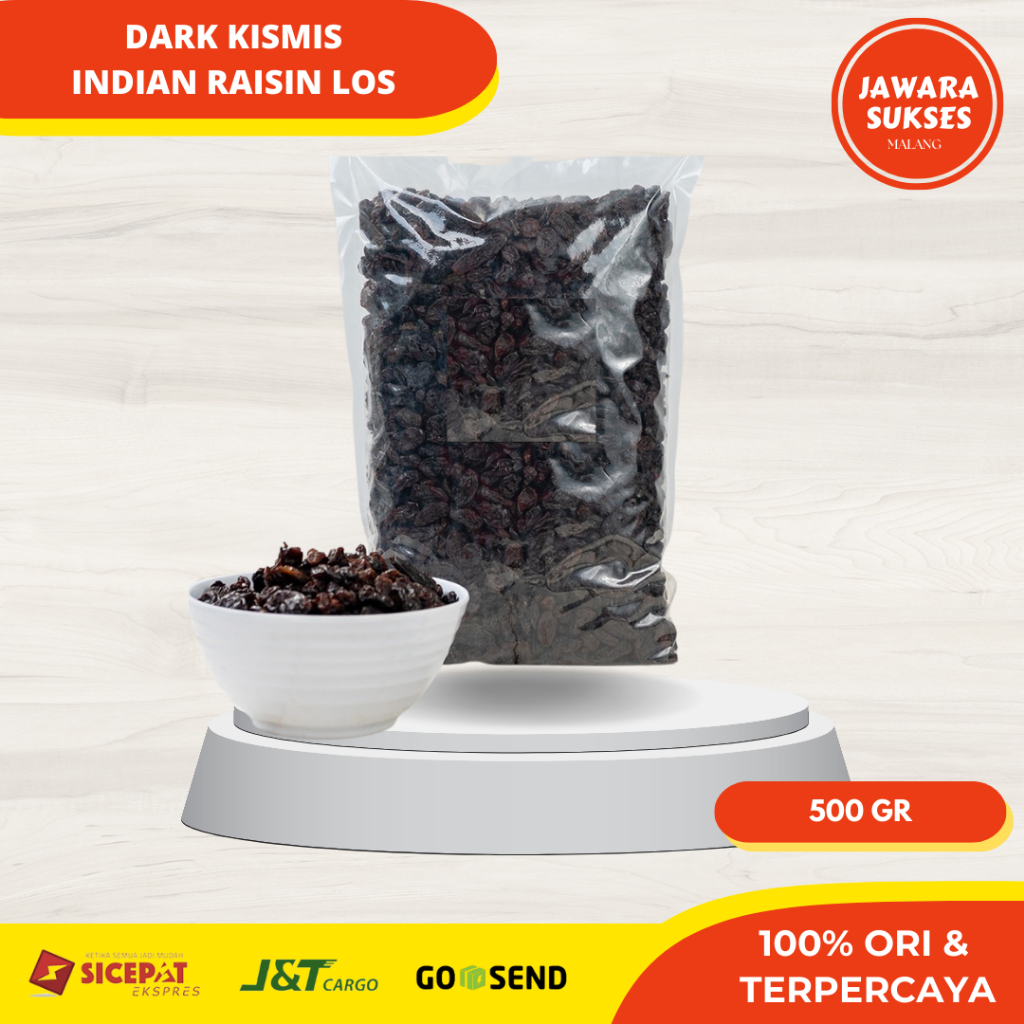 

Kismis Indian Raisin 500gr | Kishmish Dark Indian Raisin Kemasan500gr