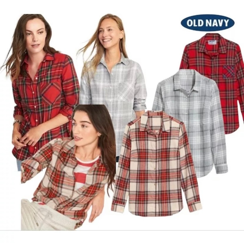 Old Navy Plaid Flannel Collection