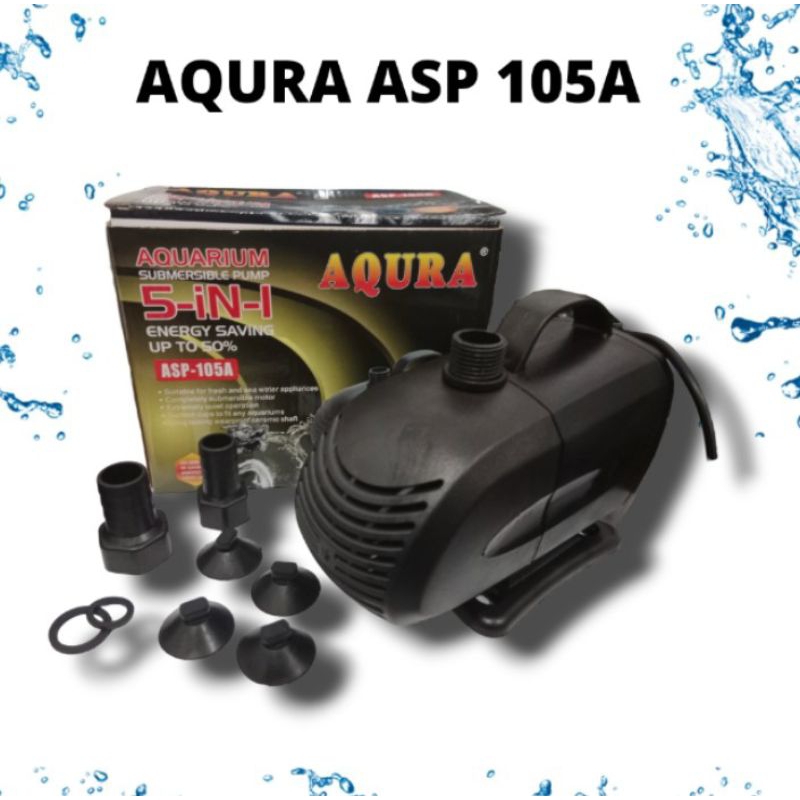 PROMO MURAH Pompa Kolam KOI Air Mancur Hidroponik AQURA ASP 105A