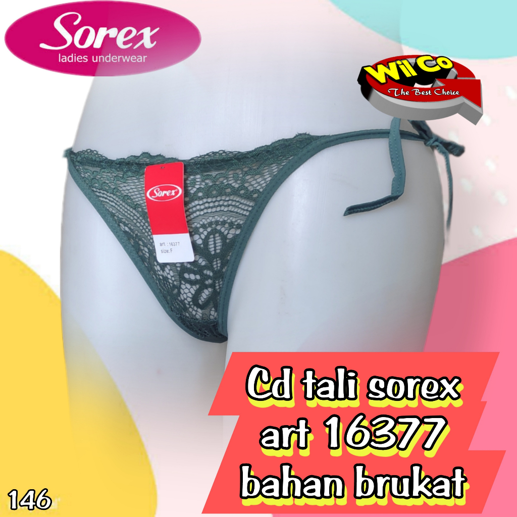 K146 - (HARGA PER 1 PCS) CELANA DALAM WANITA BRUKAT CD WANITA TRANSPARAN CD TALI SAMPING PAKAIAN DALAM WANITA SOREX ALL SIZE M fit to XL