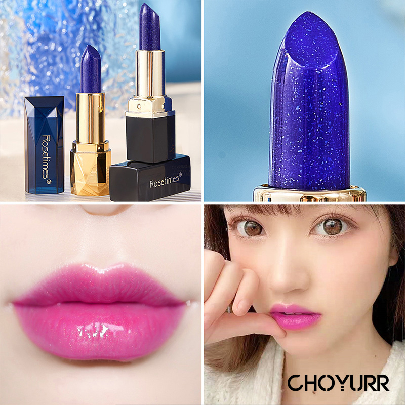 【COD】Blue Lipstik Pelembab Warna Berubah Moisturizing Lip Gloss Waterproof -CH