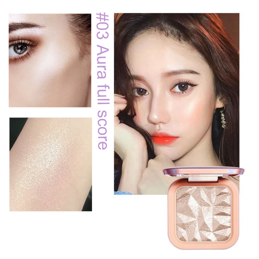 Highlighter powder Diamond Face High Glow Light Powder Blush Shimmer 4 Warna