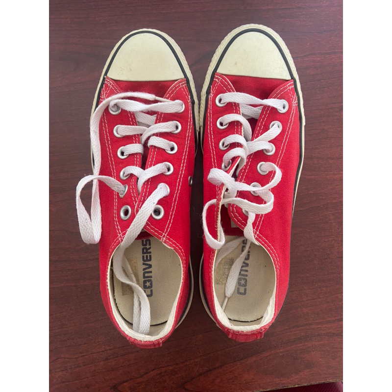 Preloved Original Converse All Star low in Red merah