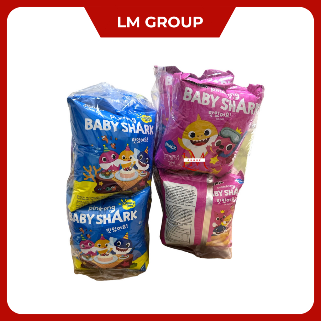 Baby Shark Chiki Camilan Ekstrudat Ecer 2000 1 Pack Isi 10 pcs @30gr