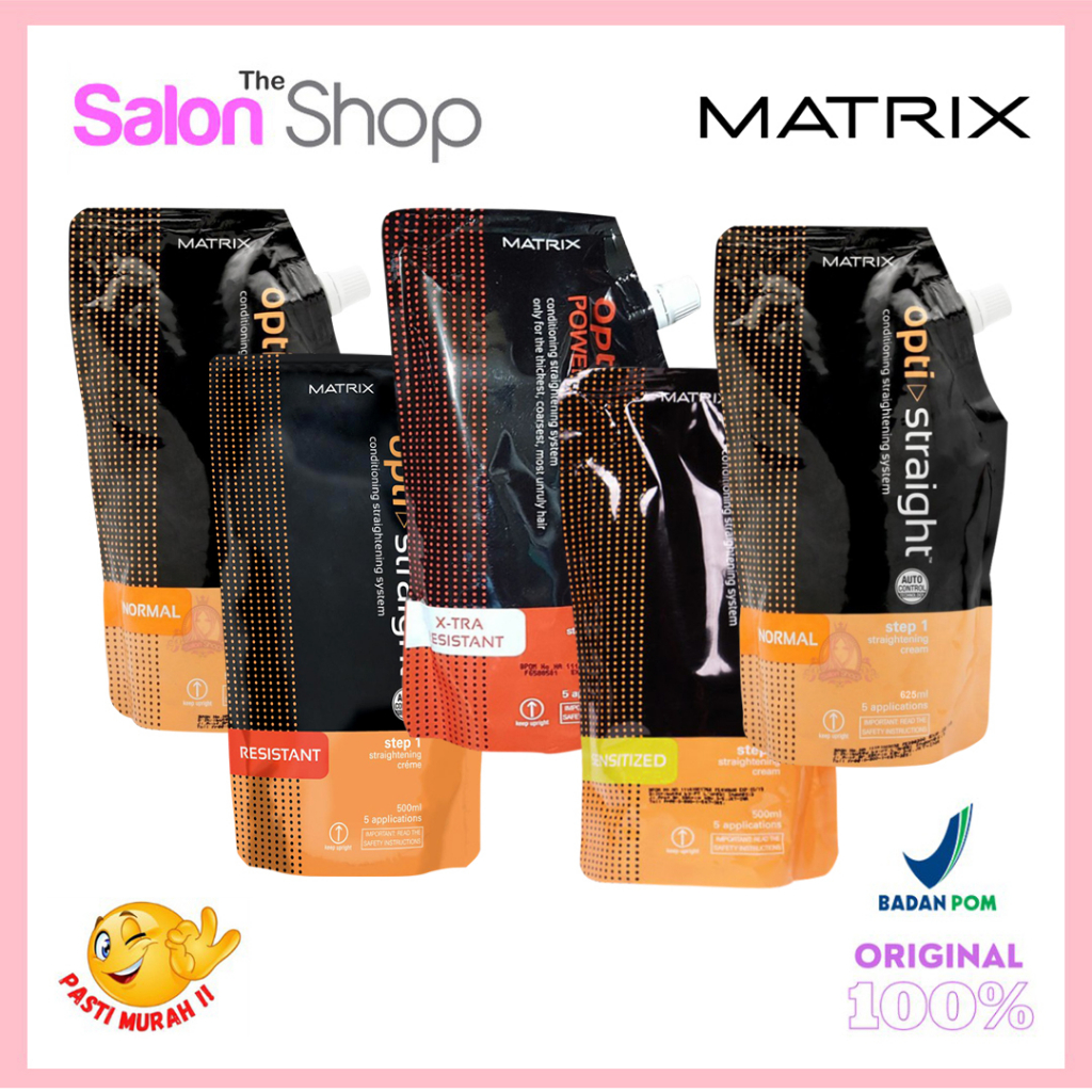 THESALONSHOP | Matrix OPTI STRAIGHT Step 1 500ml 625ml Matrix Smoothing | Pelurus Rambut | gdlb01