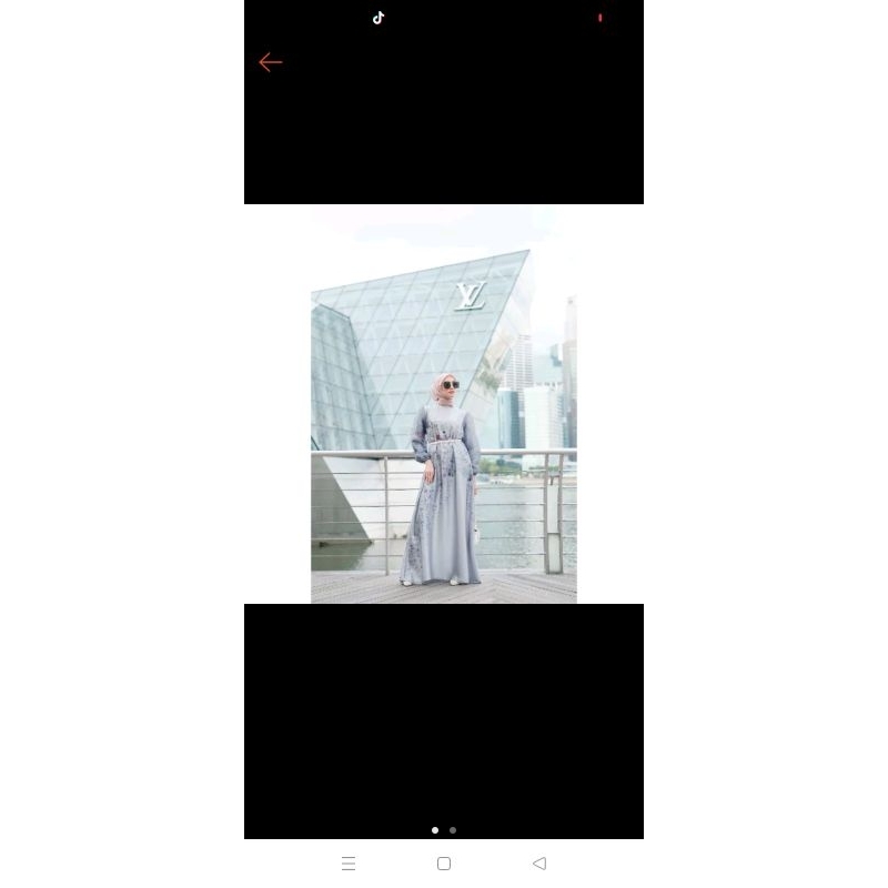 LALUNA DRESS Bluegrey by Vanilla Hijab