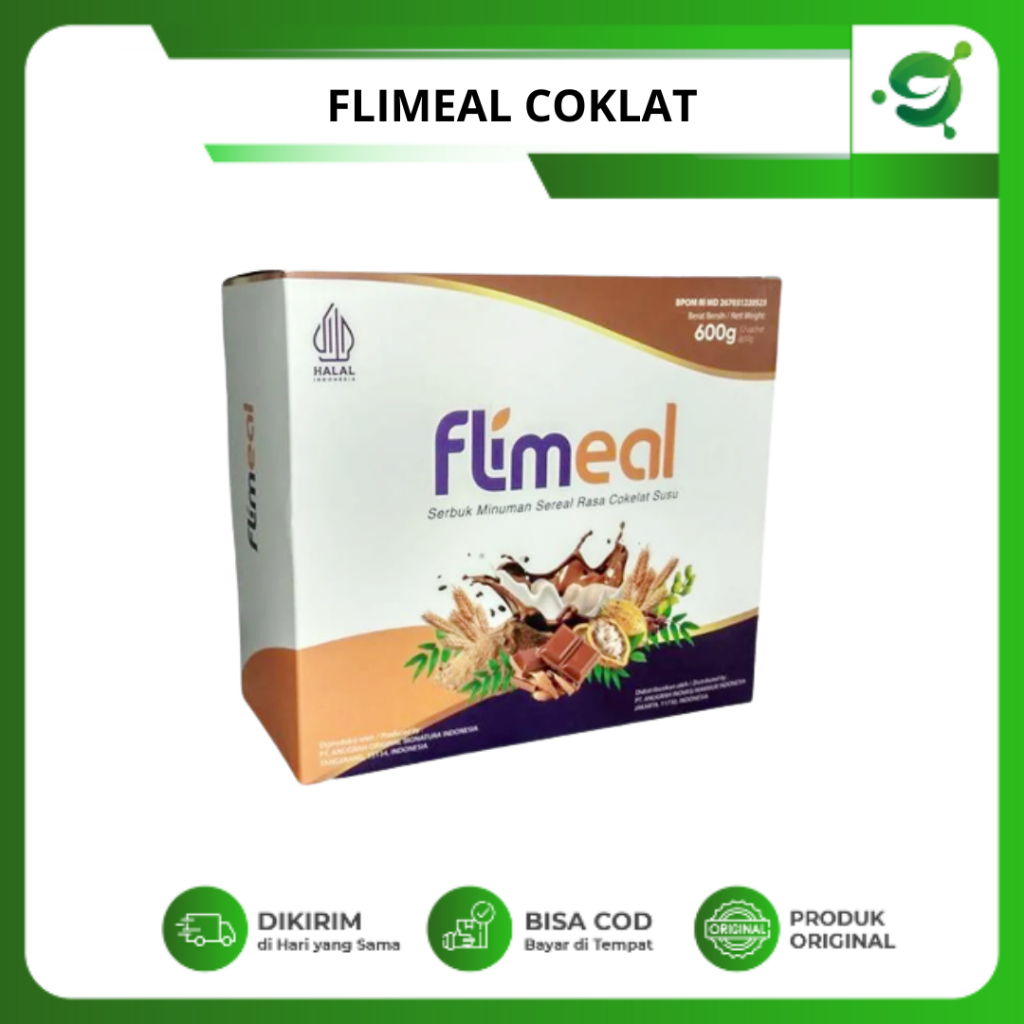 

Flimeal (Meal Replecement) | 1 Box Isi 12 Sachet