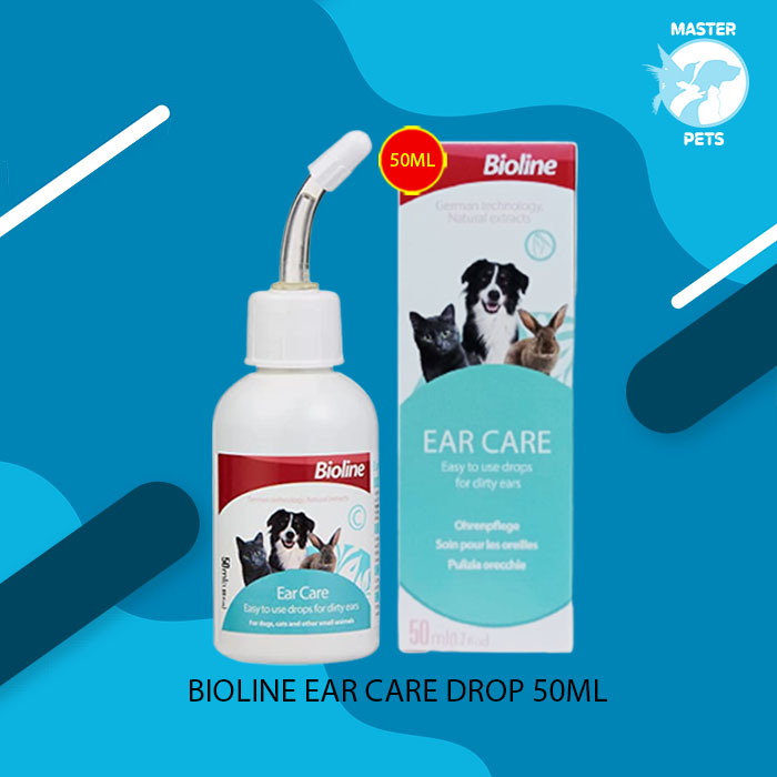 Obat Tetes Telinga Kucing Anjing Bioline Ear Care Drop 50 ML