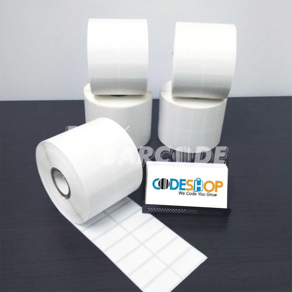 Label Semicoated 33x15 mm 2 Line 5500 Stiker Barcode Core Kecil