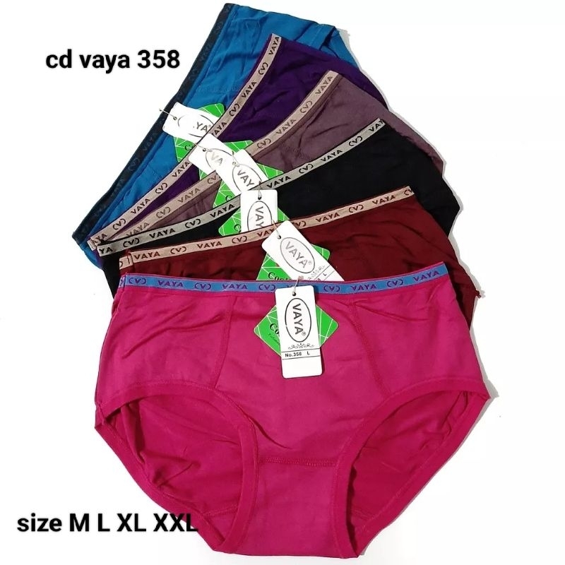 (6pcs) celana dalam wanita vaya 358 karet kecil original / cd wanita vaya nyaman di pakai termurah