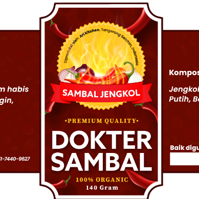 

Sambal Jengkol Dokter Sambal Kemasan 140 gram sambel murah sambel enak mantap cabai rawit pedas bawang putih