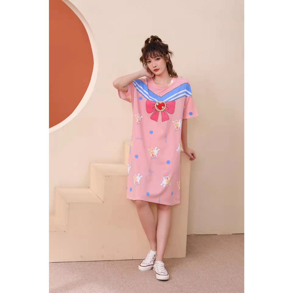 KAWAI BAJU TIDUR DASTER DRESS ADA SIZE M - XXL LUCU IMPORT