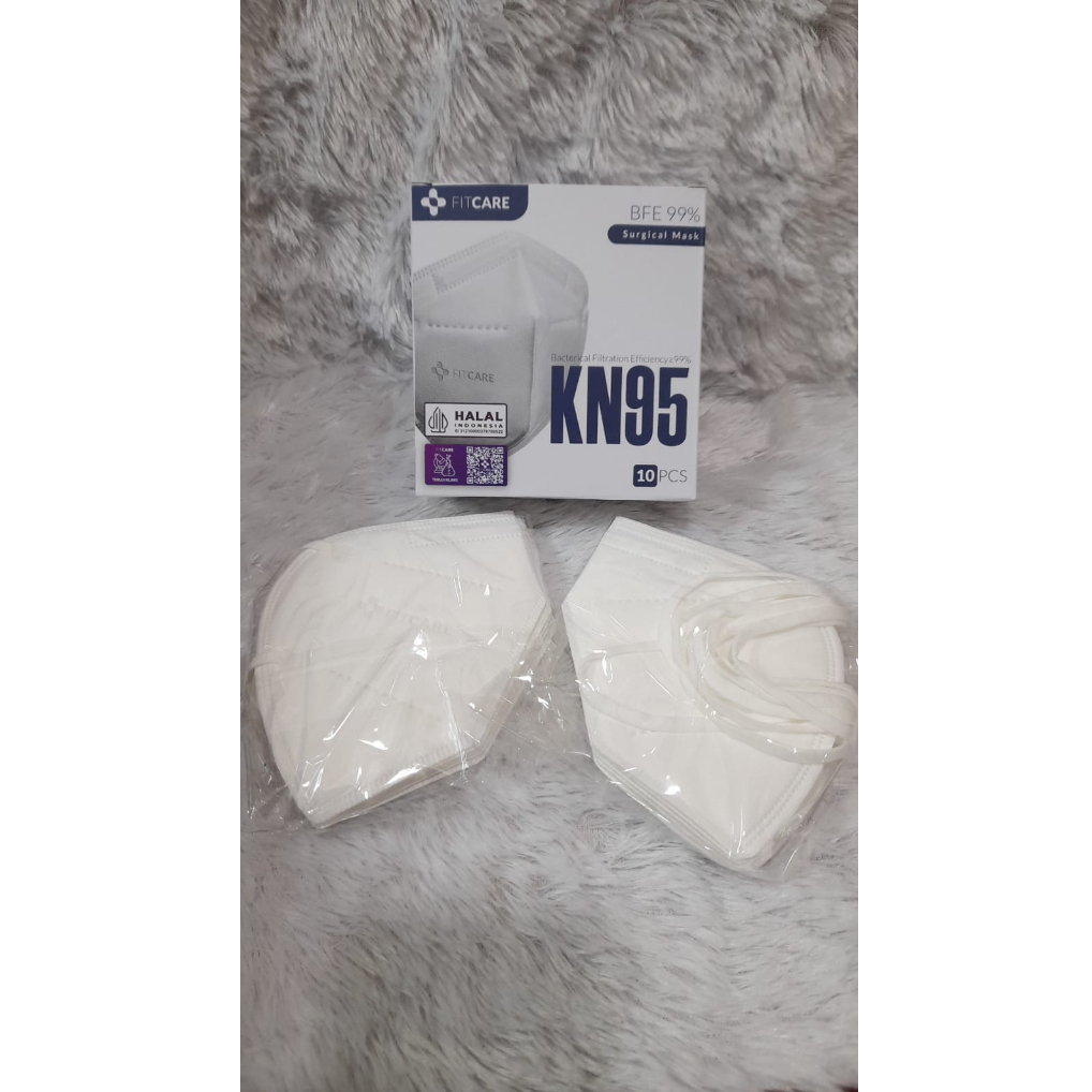 MASKER 5PLY KN95 / Masker KN95 Hijab /Headloop 1BOX isi 10 pcs Fitcare