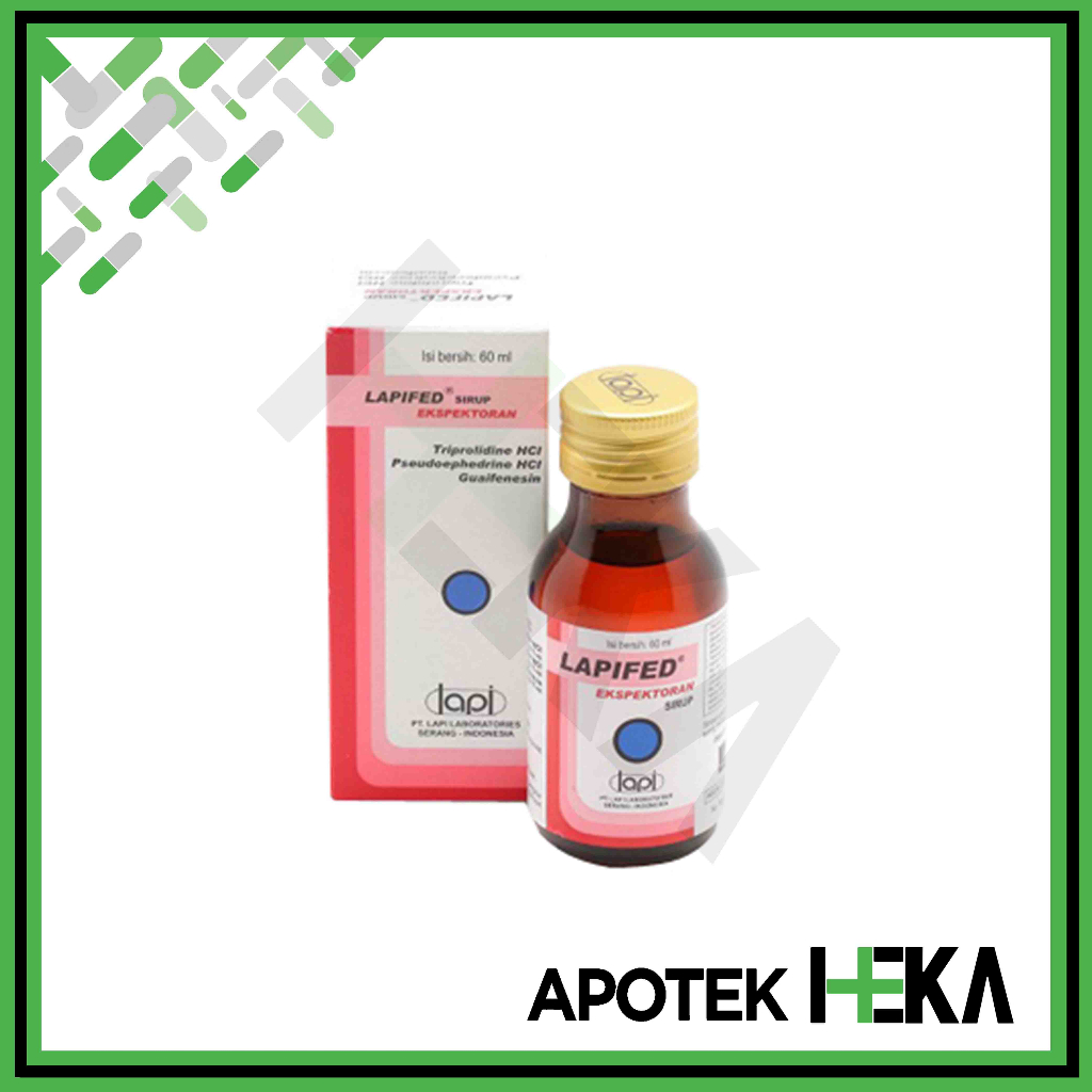 Lapifed Ekspektoran Sirup Botol 60 ml - Obat Flu dan Batuk Berdahak (SEMARANG)