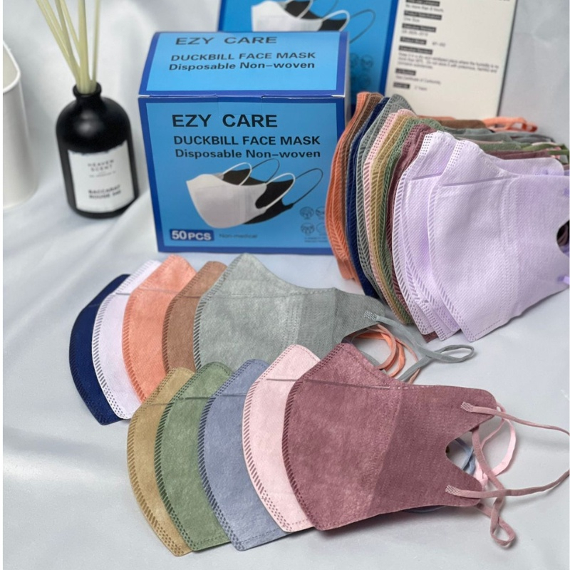Duckbill Facemask Ezycare Mix warna Isi 50 pcs per box