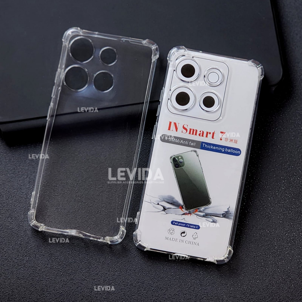 Infinix Smart 5 Infinix Smart 6 Infinix Smart 7 Soft Case Airbag Clear Case Shockproof Antigores Gam