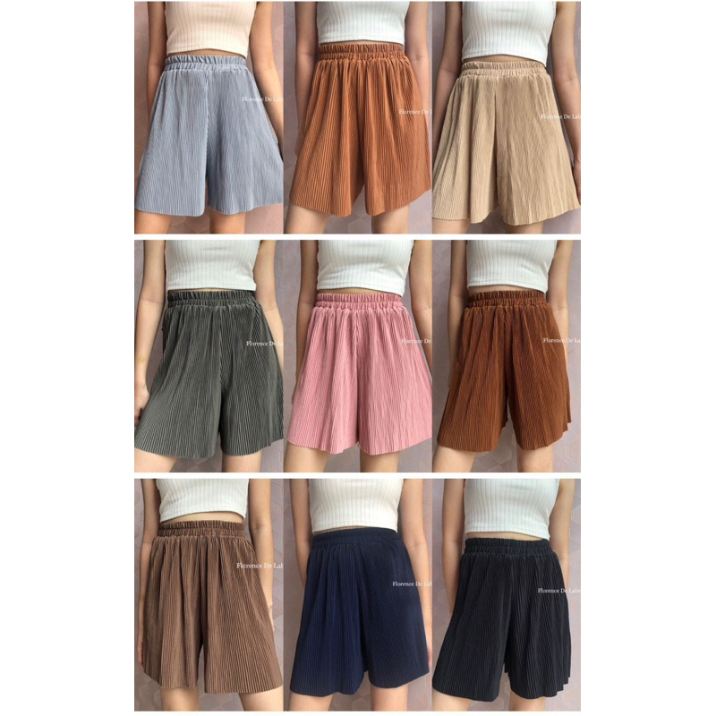 HOTPANTS PLISKET LIDI / CELANA PENDEK PLISKET LIDI