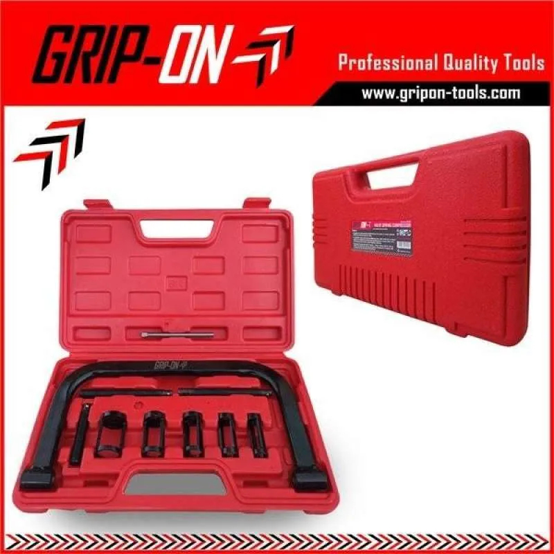 Grip-On Valve Spring Compressor + 5Pcs Adaptor / Treker Perklep + 5 Mata 18-181 Treker Klep Set 10pcs 10 pcs - Valve Spring Compressor Kompressor