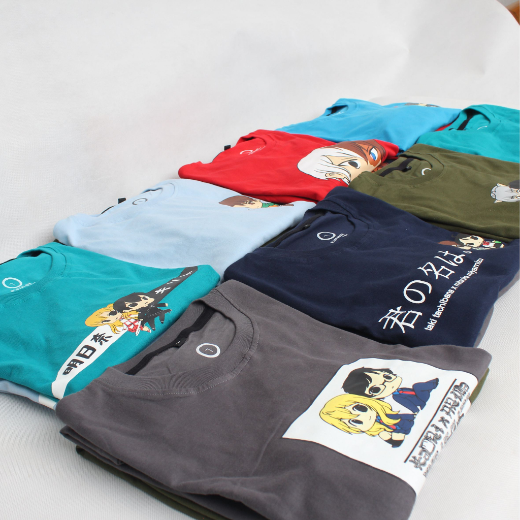 ( CUCI GUDANG ) Kaos Anime Lengan Pendek Hunter X Hunter - Spongebob - Conan - Digimon - Harvest Moo