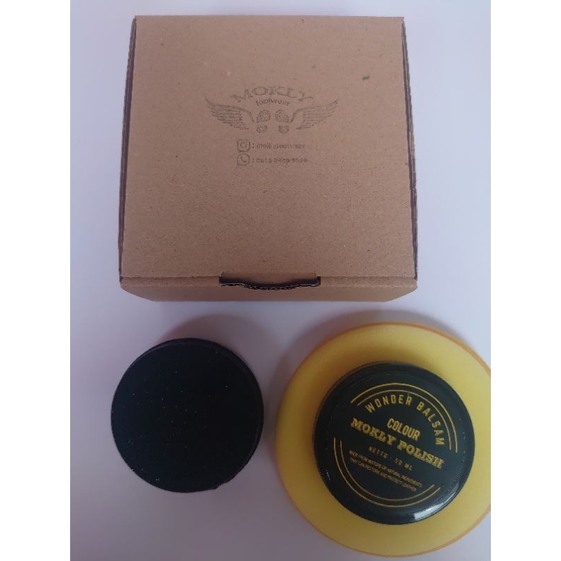 wonder balsam/ semir/ semir sepatu/ leather balm/ leather care green 50 gram untuk perawatan sepatu, tas, jaket, dompet, dan bahan yang terbuat dari kulit