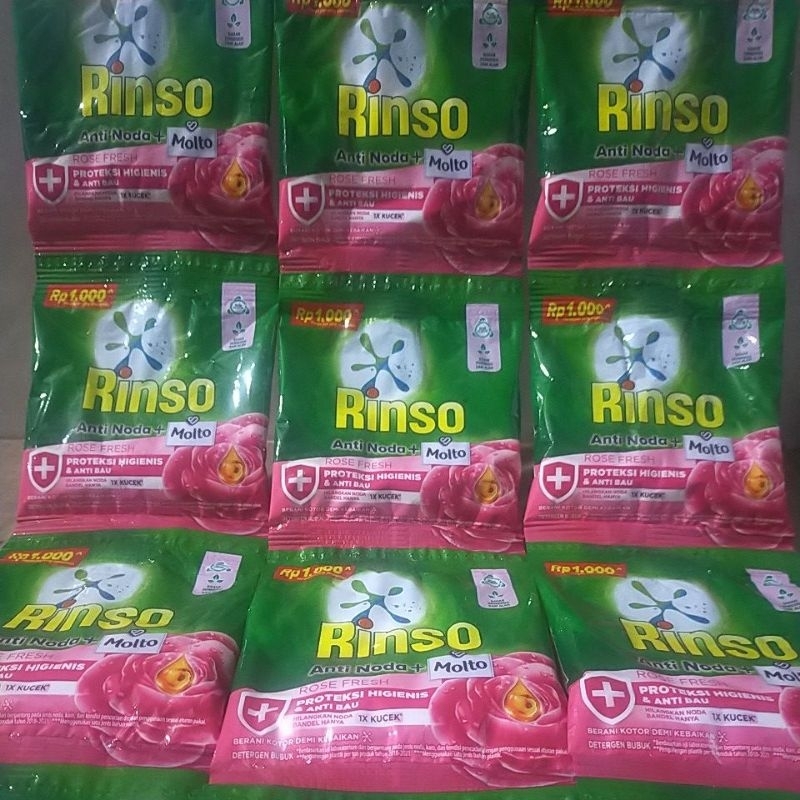 Rinso Molto bubuk anti noda 40gr Rose Fresh