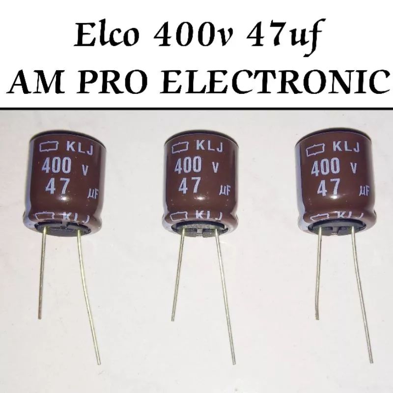 Elco 400v - 450v 47uf Elko 420v 22uf 27uf 33uf