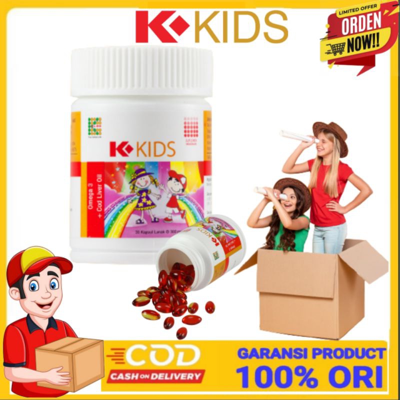 K-KIDS MINYAK IKAN ANAK OMEGA 3 KIDS SUPLEMEN VITAMIN ANAK
