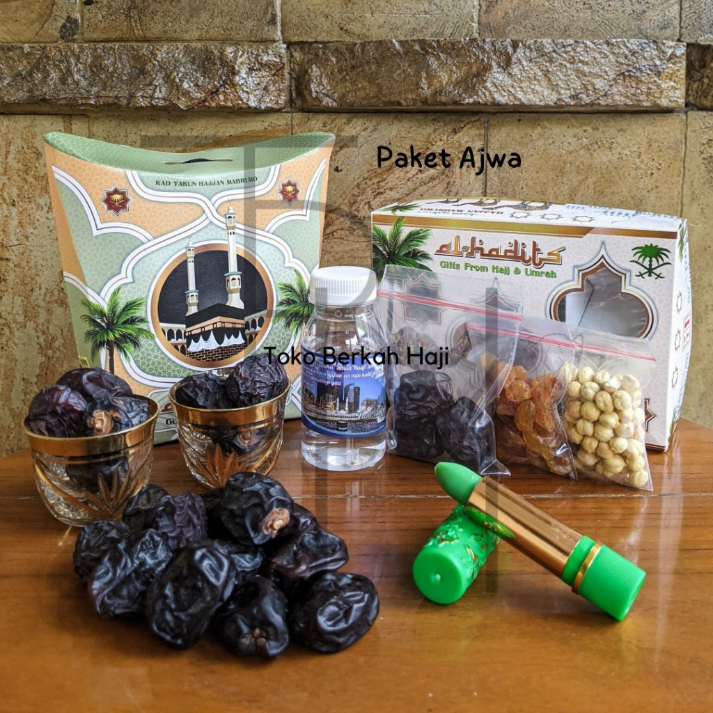 

Paket Oleh Oleh Haji Ajwa + Lipstik Hare