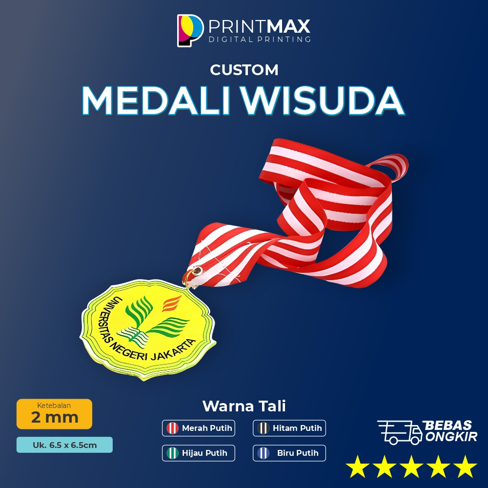 

Medali Wisuda Akrilik / Custom Medali Wisuda / Medali Graduation / Medali Akrilik