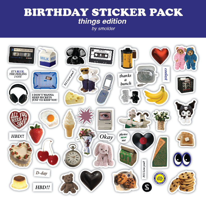 

[READY STOCK] THINGS EDITION STICKER PACK BY SMOLDER