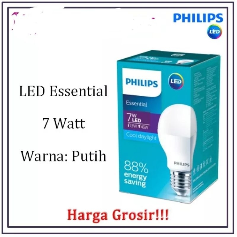LAMPU PHILIPS LED ESSENTIALS 7W