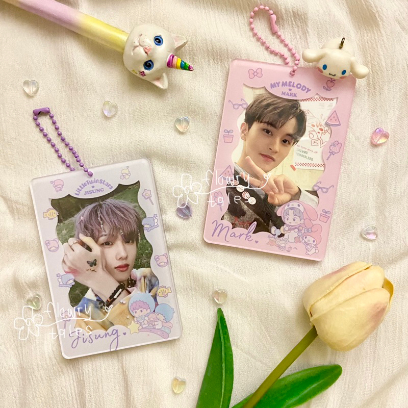 PO Acrylic PC Holder NCT 127 NCT DREAM WayV X Sanrio Character Kpop | Tempat Kartu Akrilik Photocard