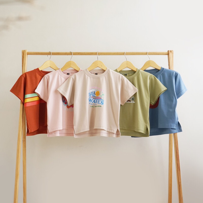 Retro Kids Oversize Tee Motif | Kaos Anak Unisex