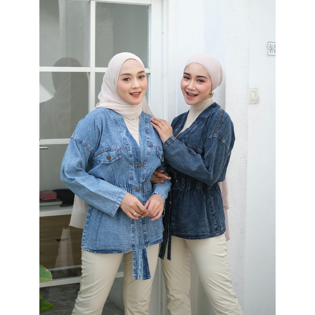 Cindy blazer | blazer jeans | outer wanita