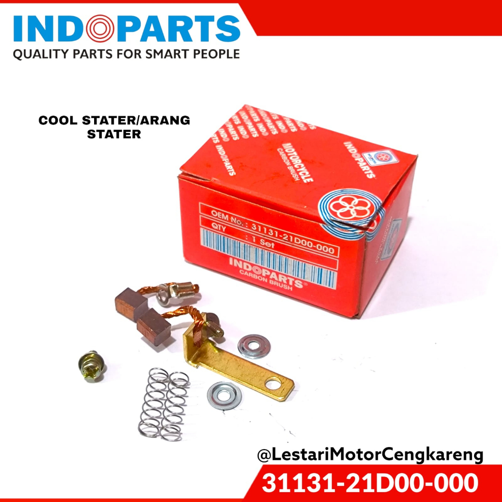 ARANG DINAMO STARTER CARBON BRUSH SATRIA 2TAK 31131-21D00 ORI INDOPART