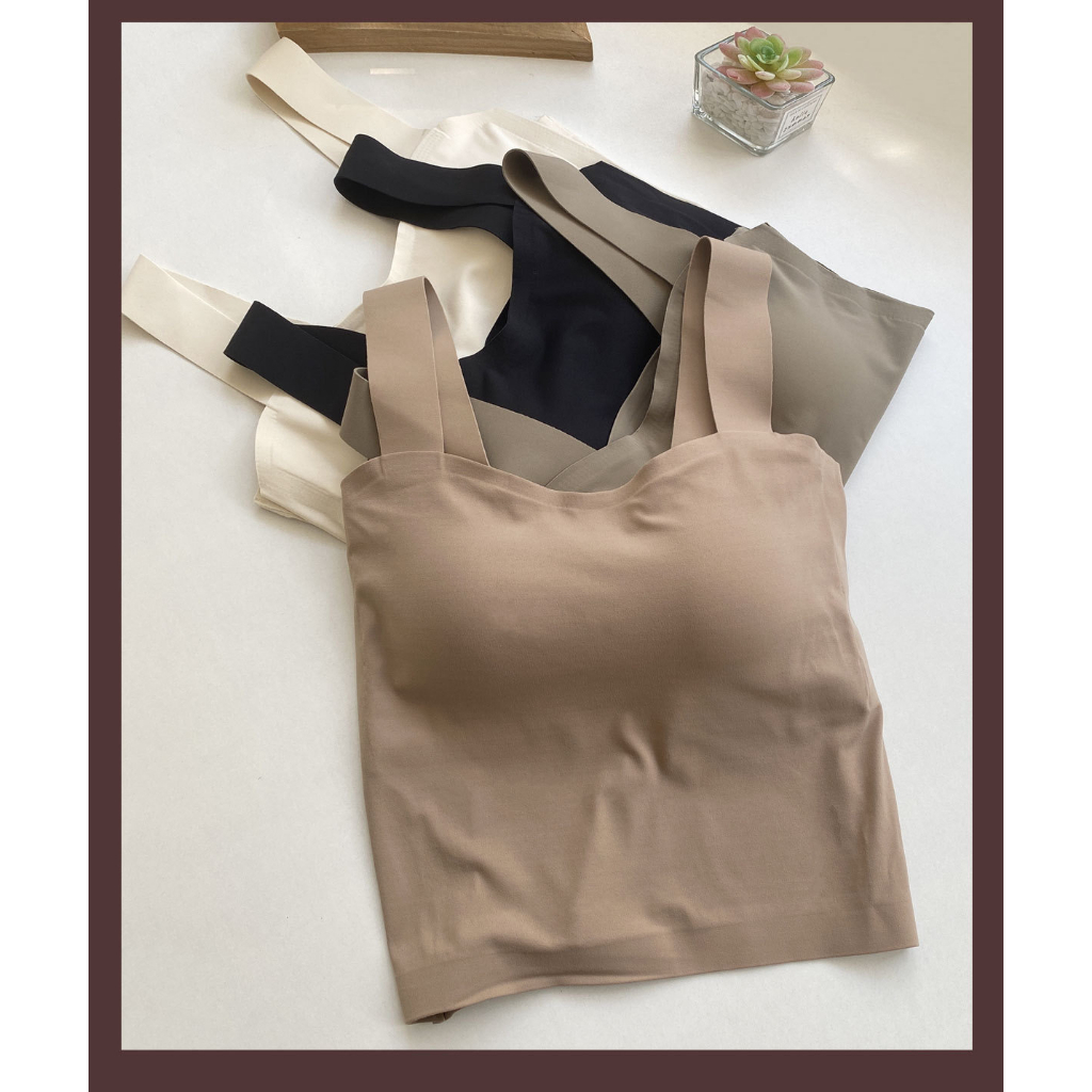 TANK TOP FASHIONABLE PREMIUM ICE SILK MELAR SEAMLESS CROP TOP HIGH QUALITY