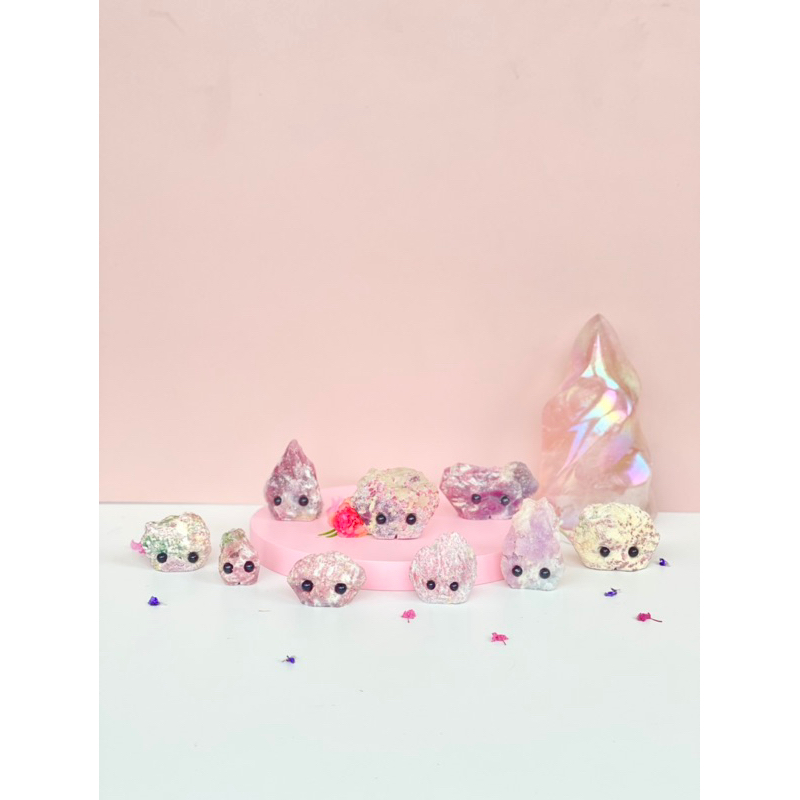 Unicorn & Pink Tourmaline x Green Tourmaline