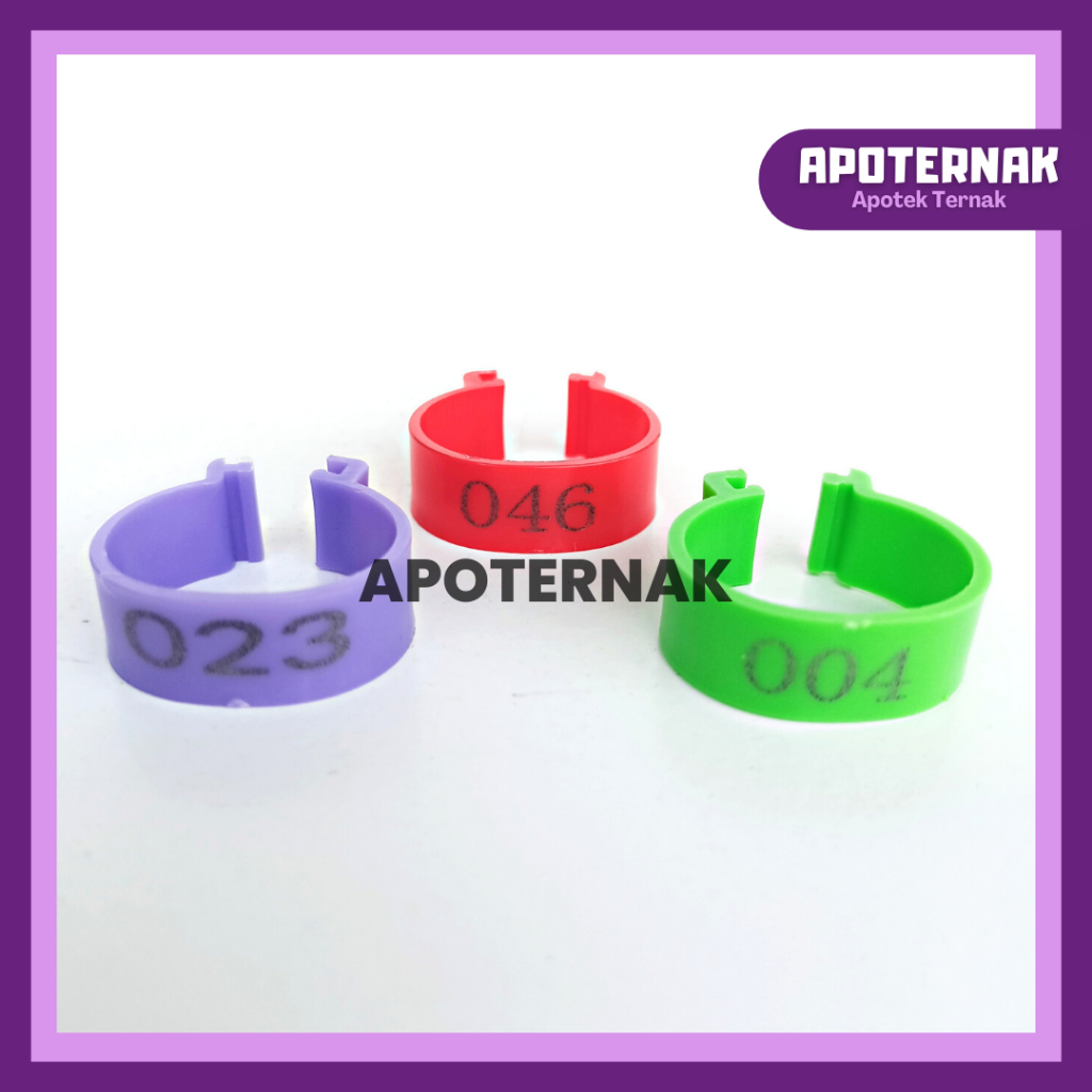 GELANG KAKI AYAM BEBEK ADJUSTABLE &quot;BERNOMOR&quot; Ecer 1 Pcs