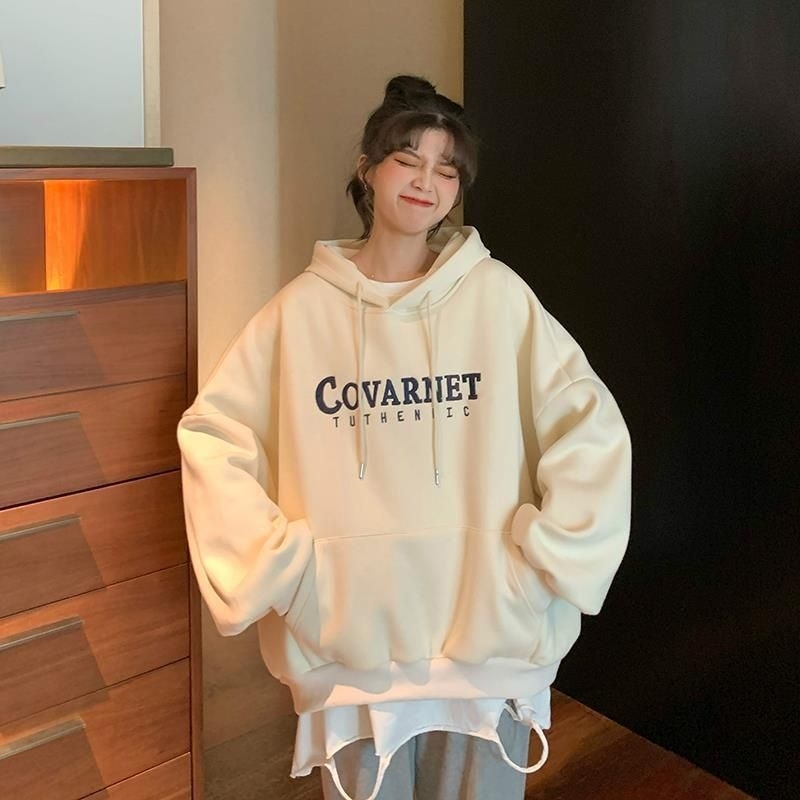 Hoodie BIG SIZE Korean Harajuku Style (S - 6XL) Jaket Jumper Oversize COVARNET Unisex Jumbo Cream Pink M L XXL 2L 3L XXXXL 4XL BIGSIZE Mocca Coksu Coklat Tua Brown Boy Girl Fleece Premium