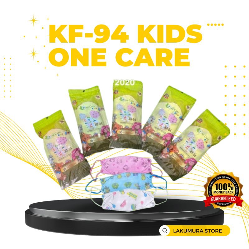 MASKER KF94 ANAK ONE CARE MOTIF KARAKTER DISPOSABLE FACE MASK ISI 10 PCS