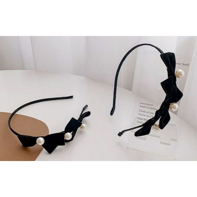 bando pita mutiara/ bando cantik /.bando korea / bando jepang