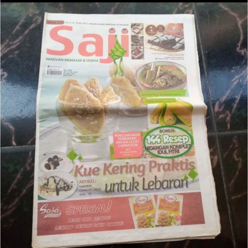 tabloid kuliner saji edisi 273 Juli 2013 kue kering praktis untuk lebaran ada bonus resep 64 hal